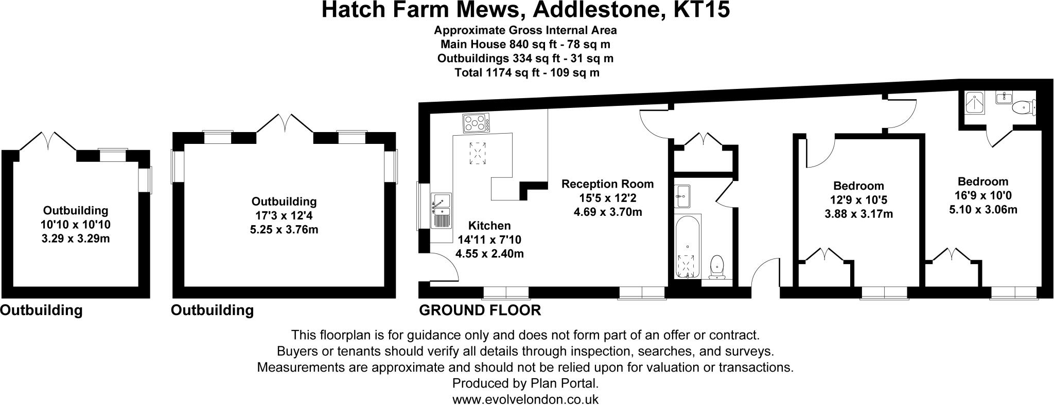 Hatch Farm Mews, Addlestone, KT15 floorplan
