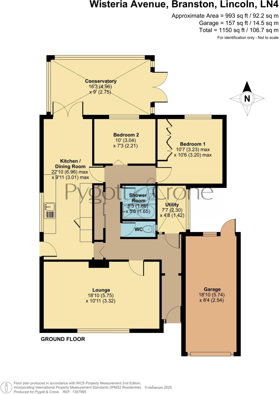 Wisteria Avenue, Branston, Lincoln, Lincolnshire, LN4 floorplan