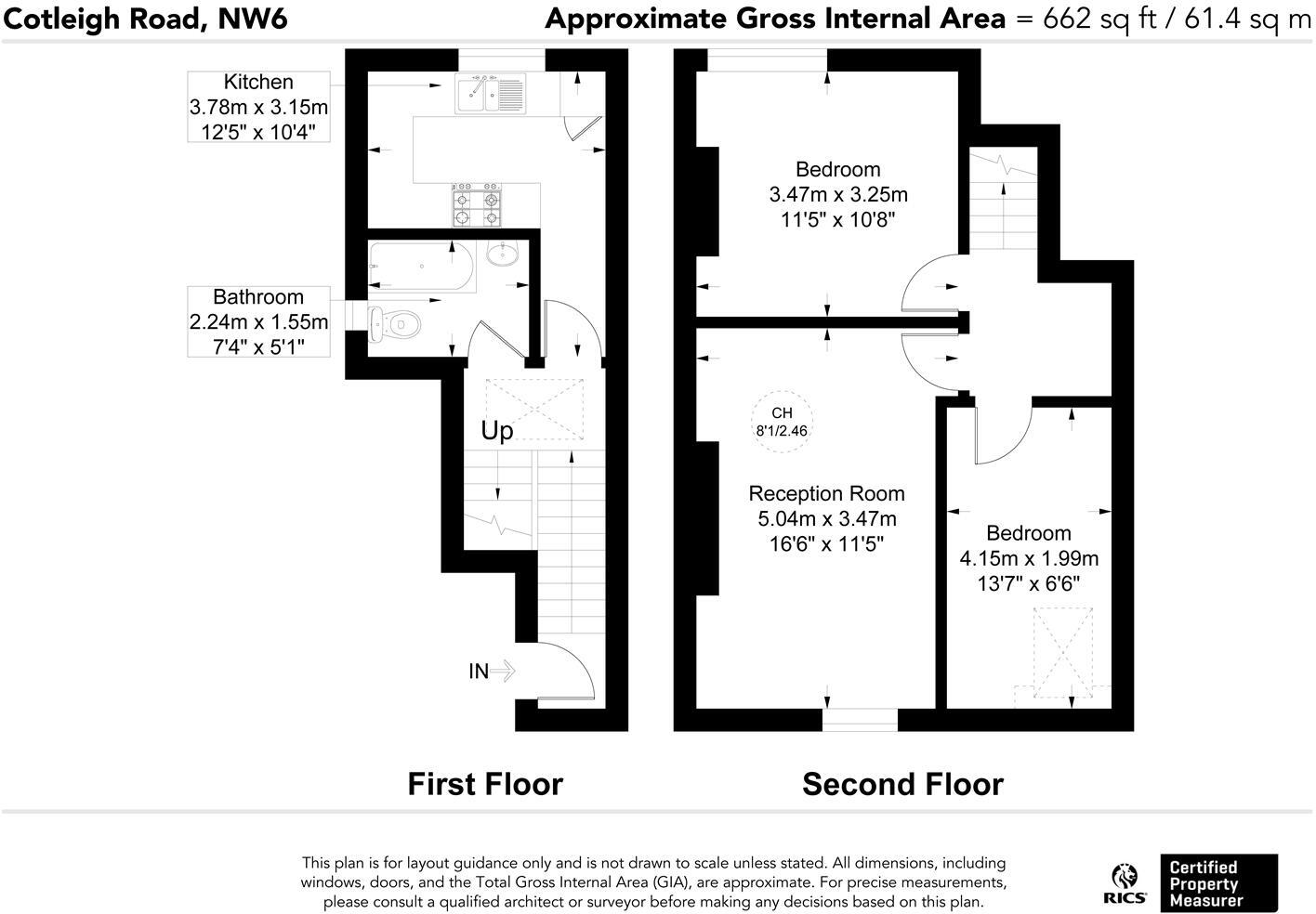 Cotleigh Road, West Hampstead, London floorplan