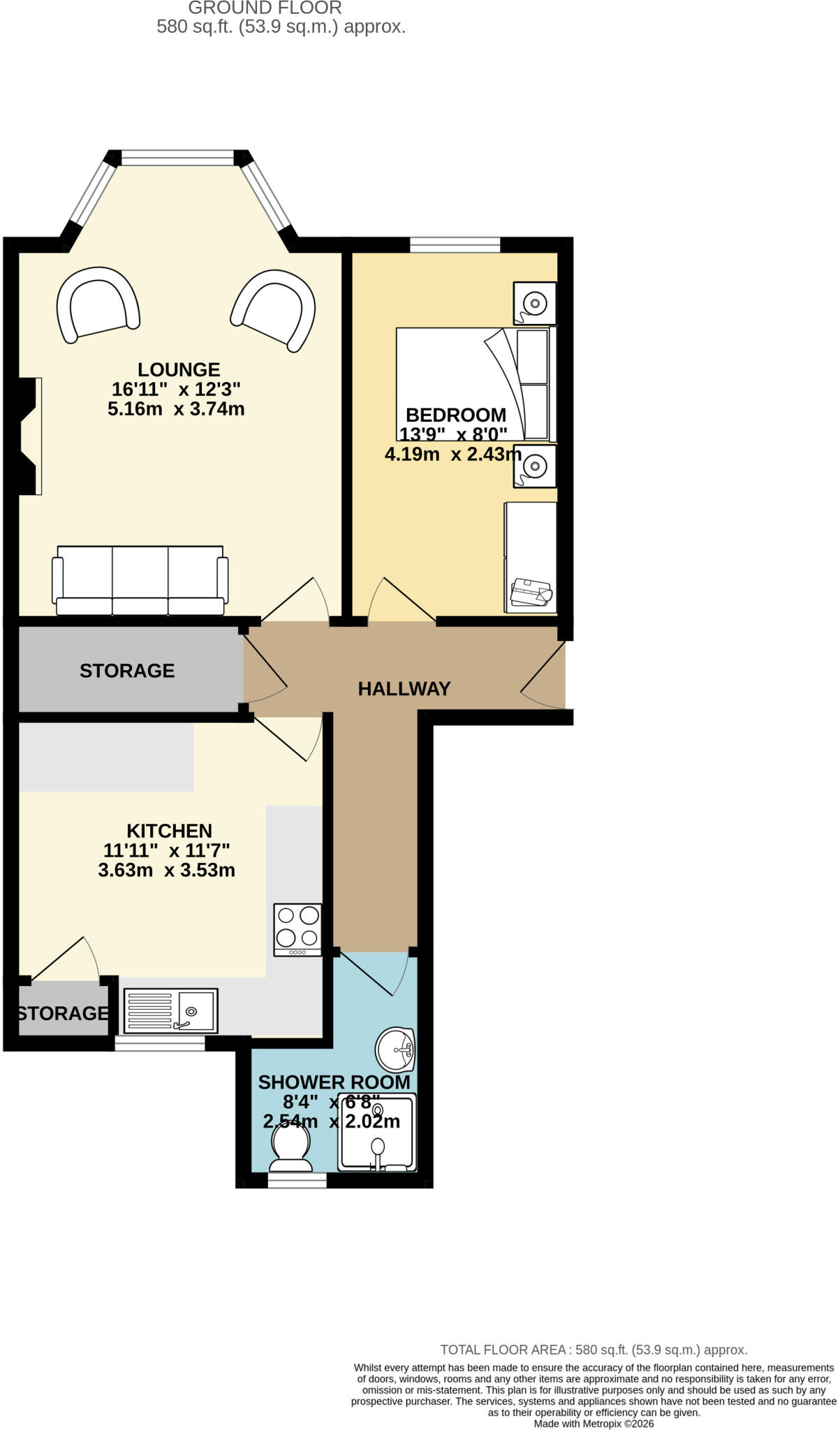 Virginia Gardens, Ayr, KA8 floorplan