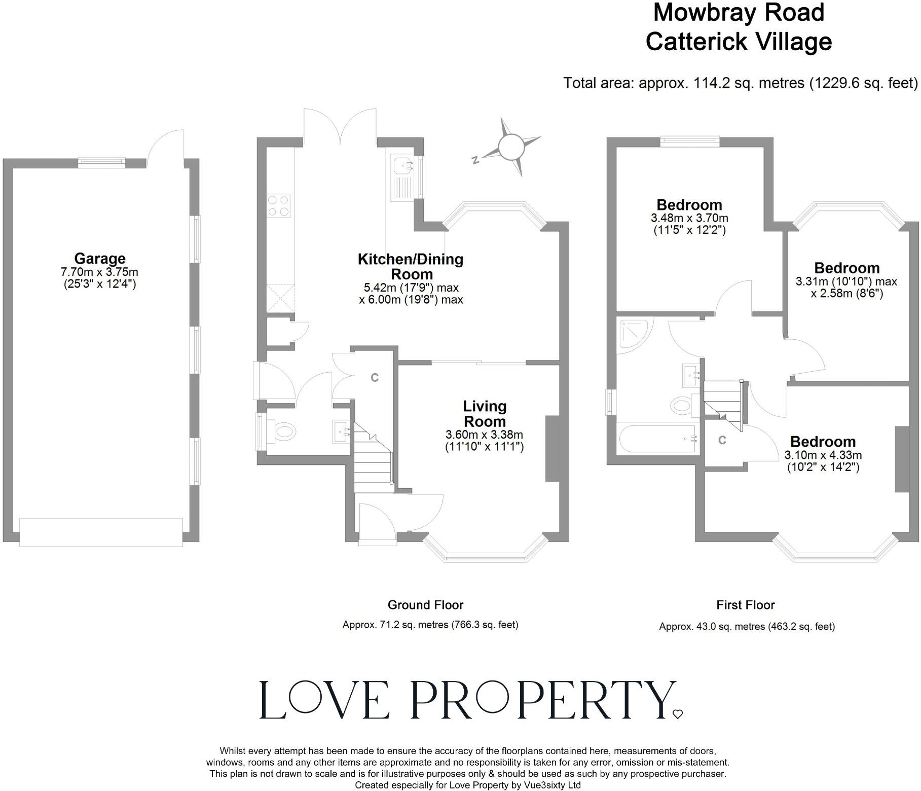 Mowbray Road, Catterick Village floorplan