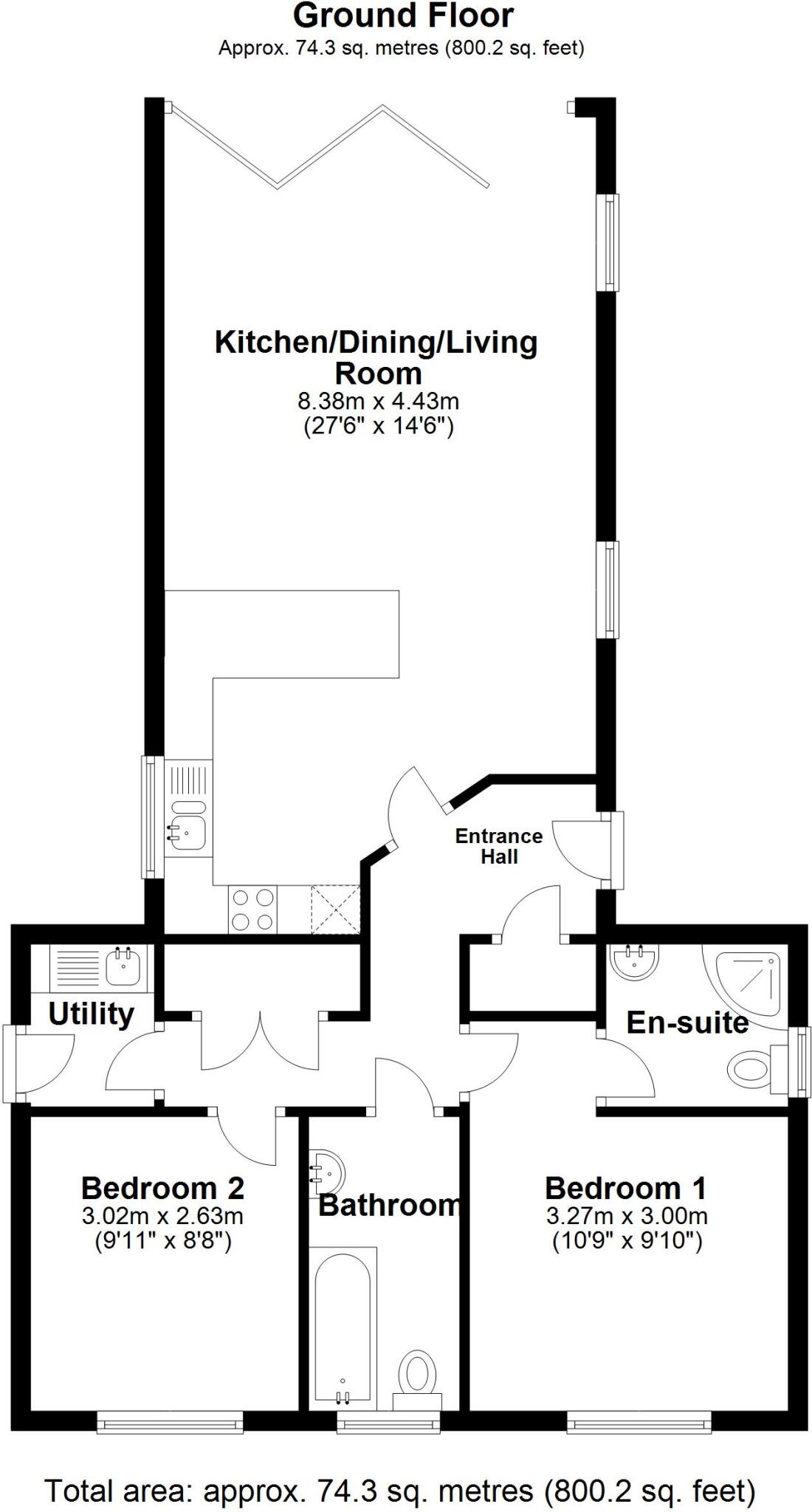 Langshaw Close, Framlingham, Woodbridge, Suffolk, IP13 floorplan