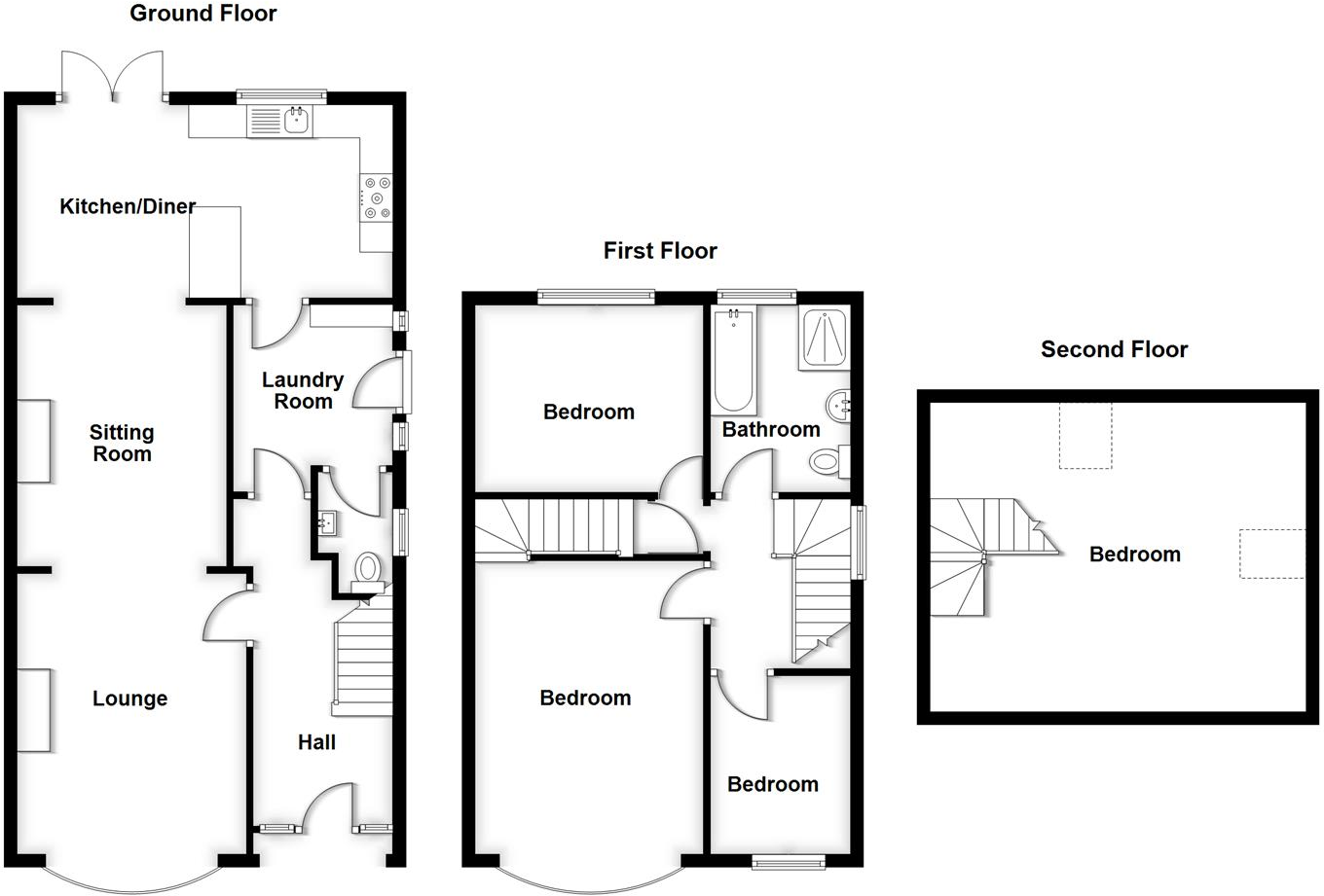 Wenlock Road, Shrewsbury floorplan