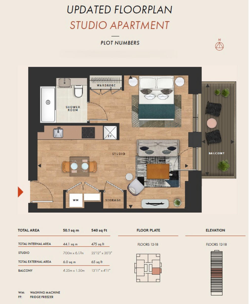 The Bellamy, Canary Wharf, E14 floorplan