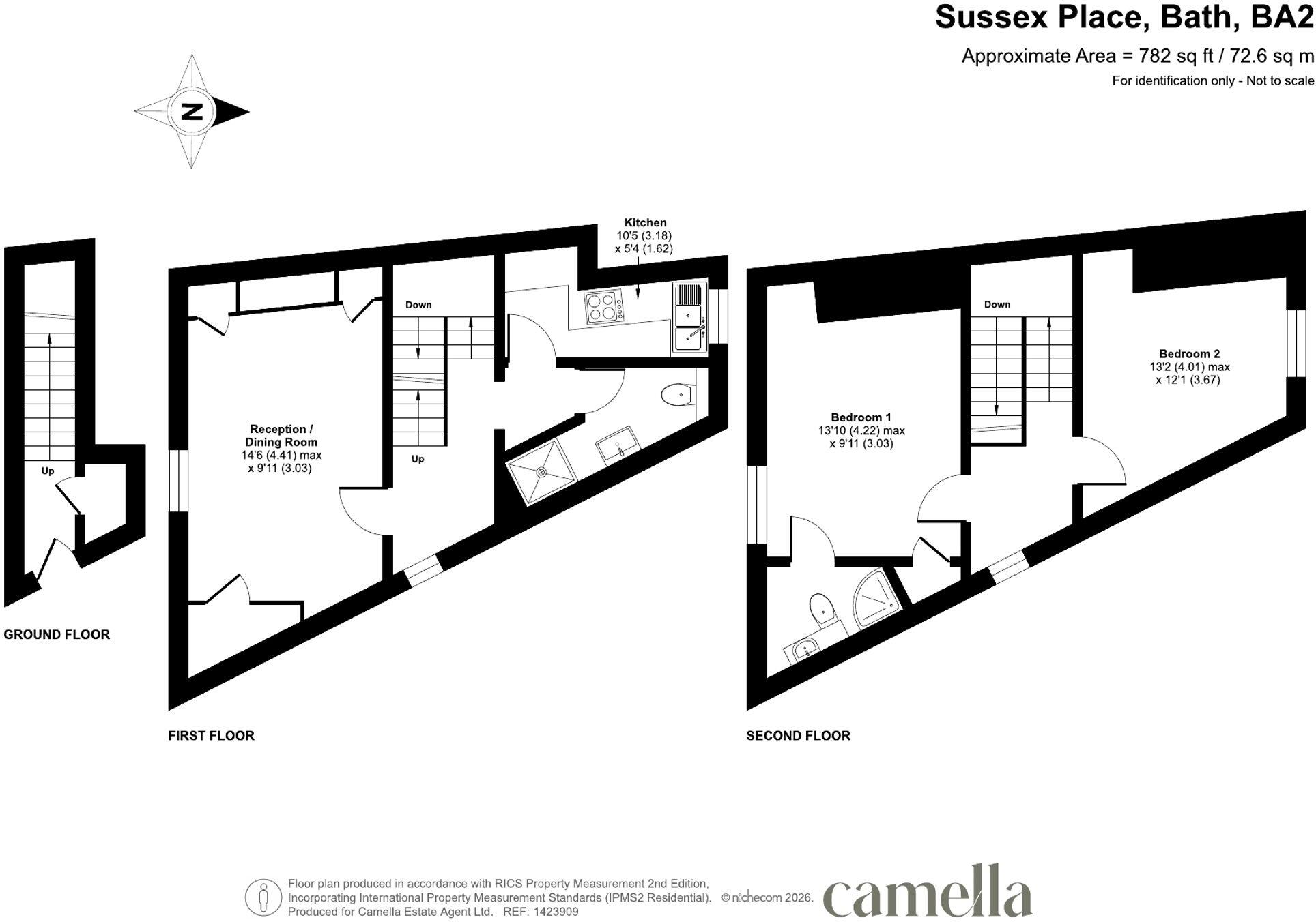 Sussex Place, Widcombe, BA2 floorplan