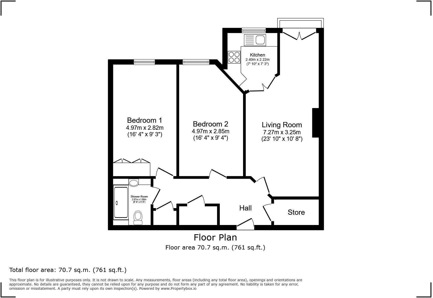 17 ERICHT COURT, Upper Mill Street, Blairgowrie, Perthshire, PH10 floorplan