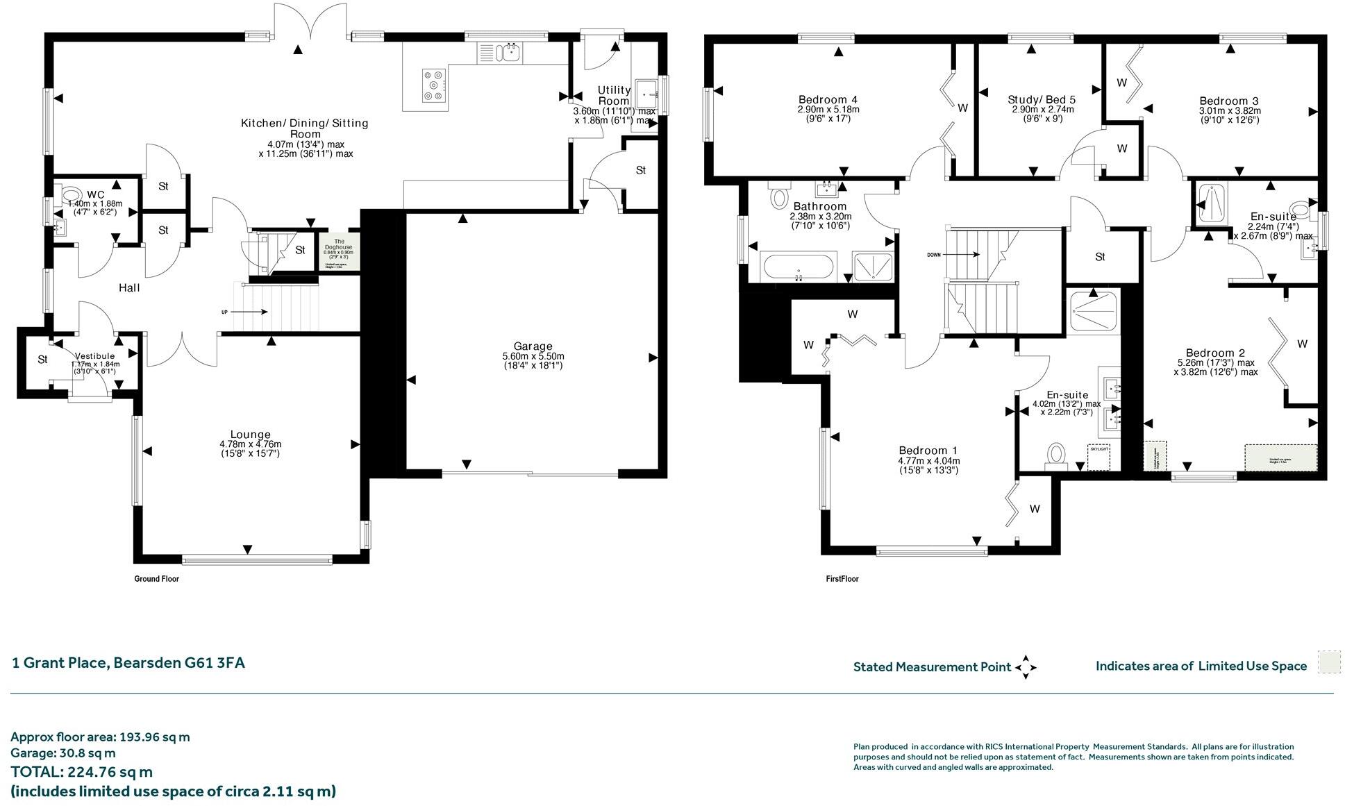 Grant Place, Bearsden floorplan