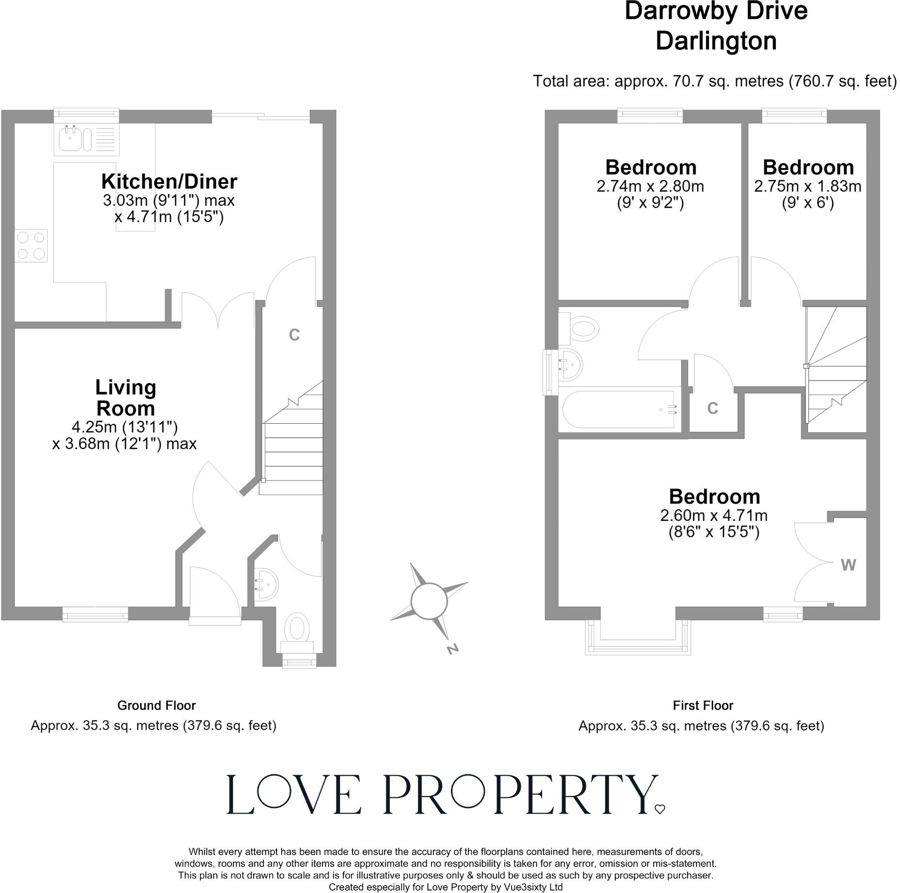 Darrowby Drive, Darlington floorplan