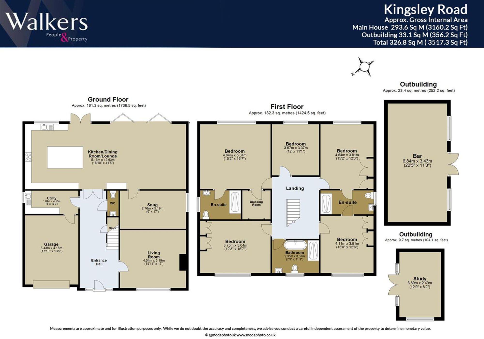 Kingsley Road, Hutton floorplan