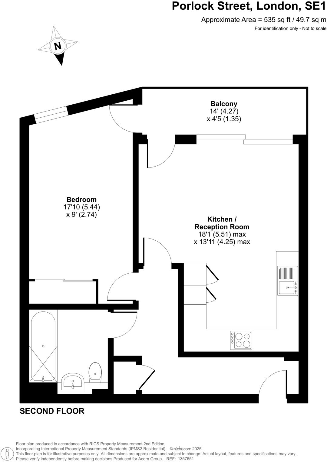 Porlock Street, London floorplan