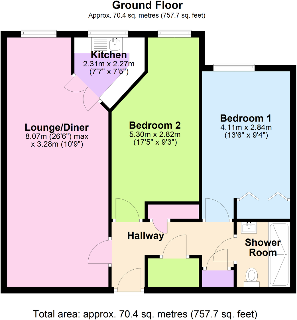 Western Road, Ivybridge floorplan