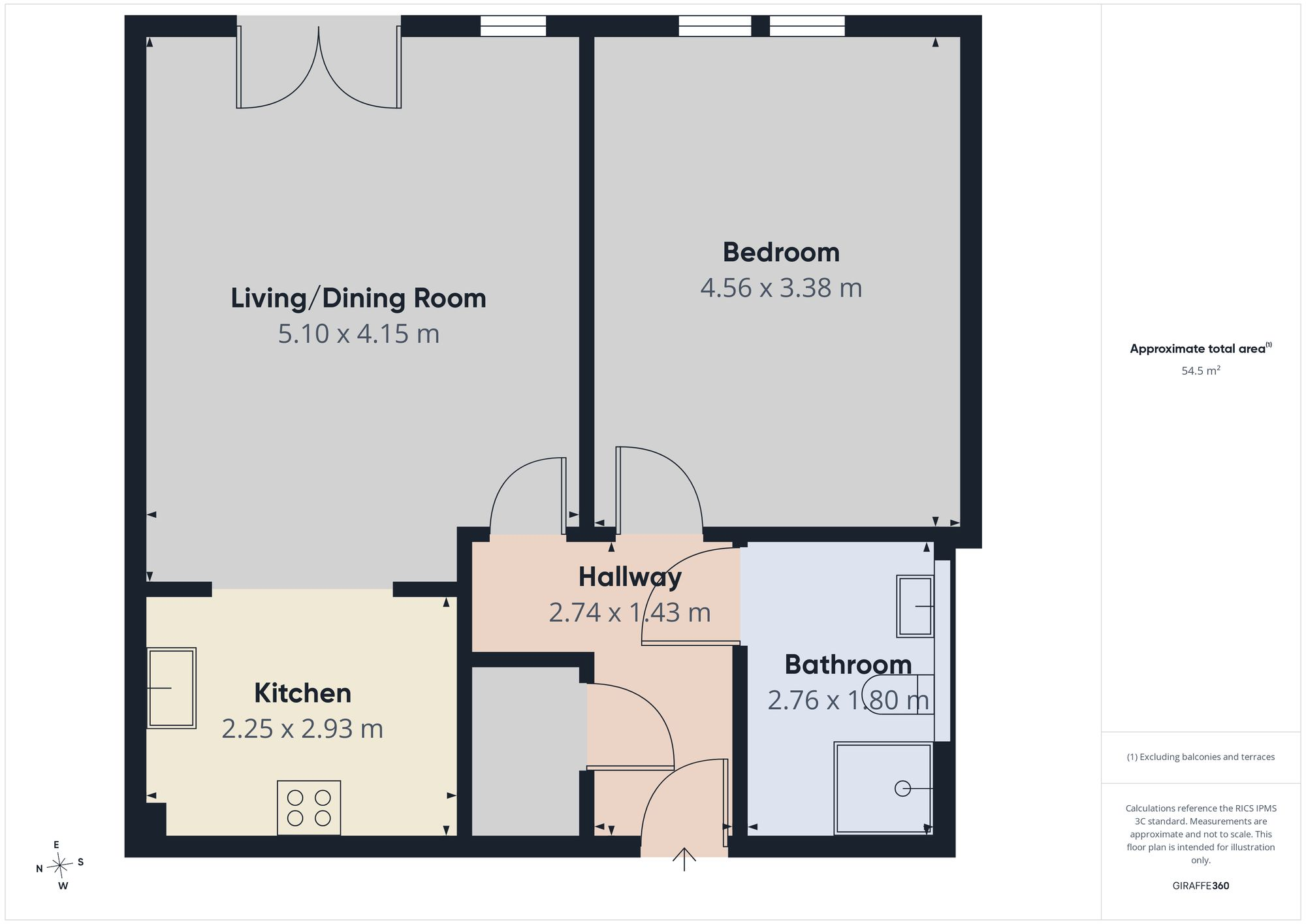 Apartment 60 Boughton Hall Filkins Lane Chester CH3 5BG floorplan