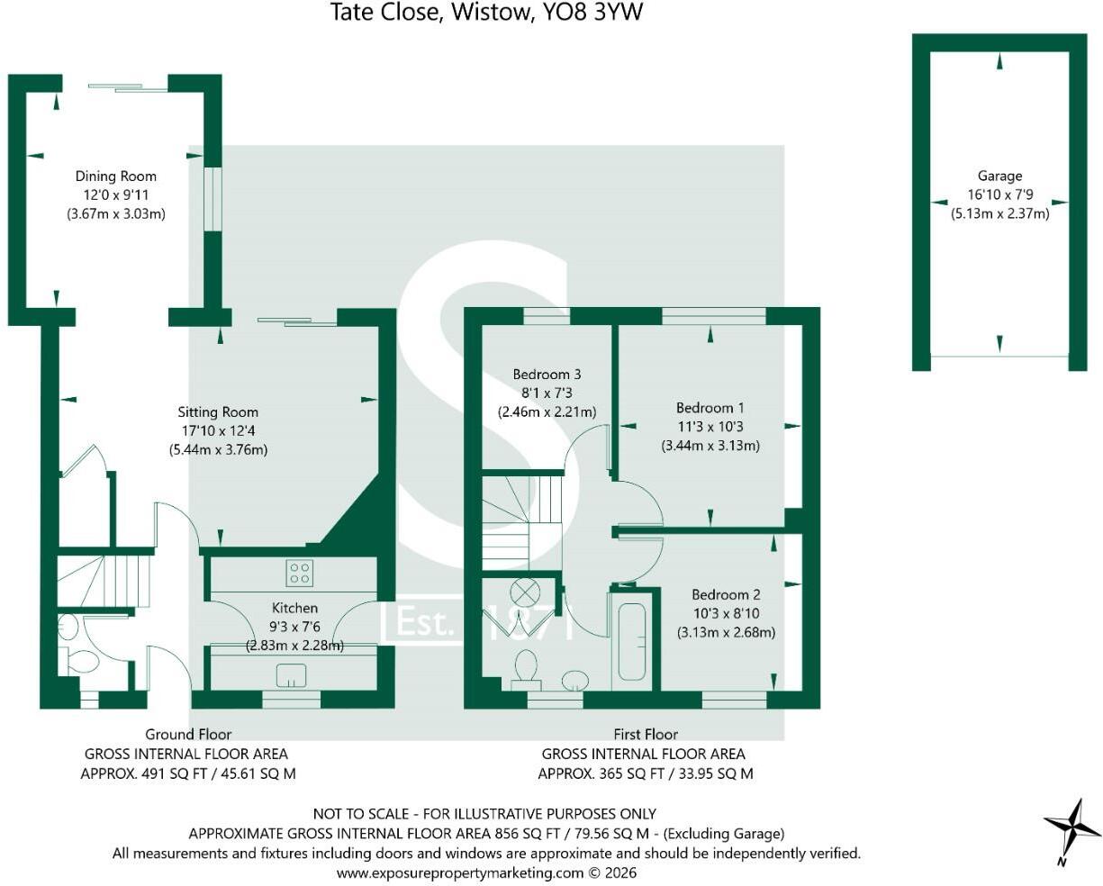 Tate Close, Wistow, Selby floorplan