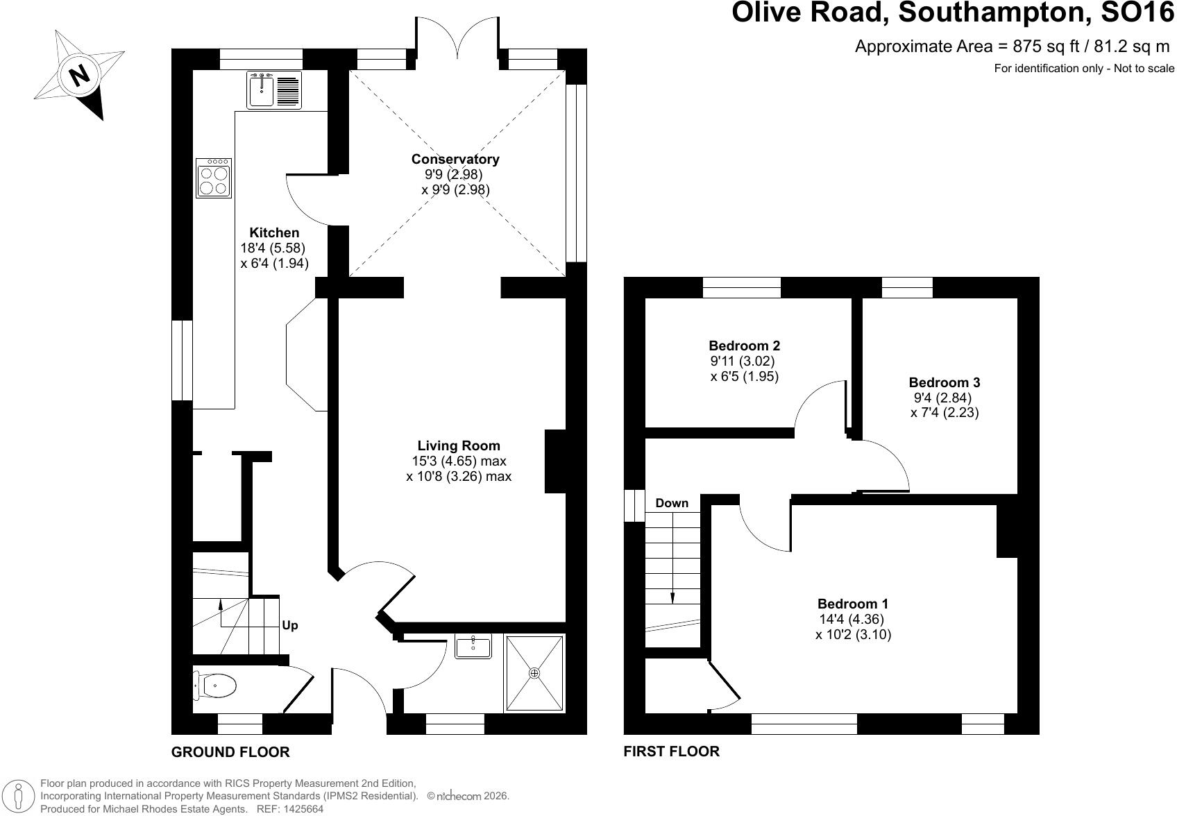 Olive Road, Aldermoor, Southampton, Hampshire floorplan