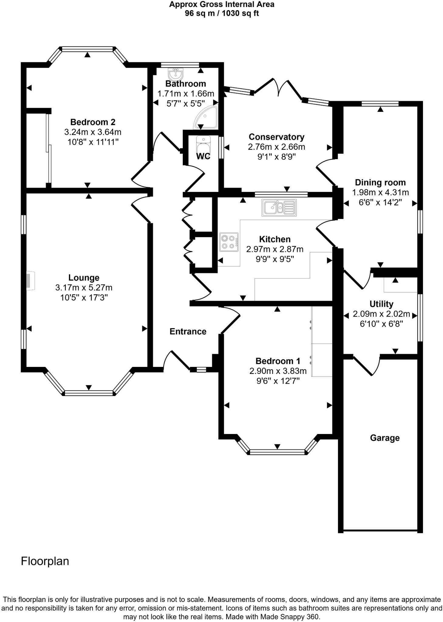 Bent Lane, Rushmere St Andrew, IP4 floorplan