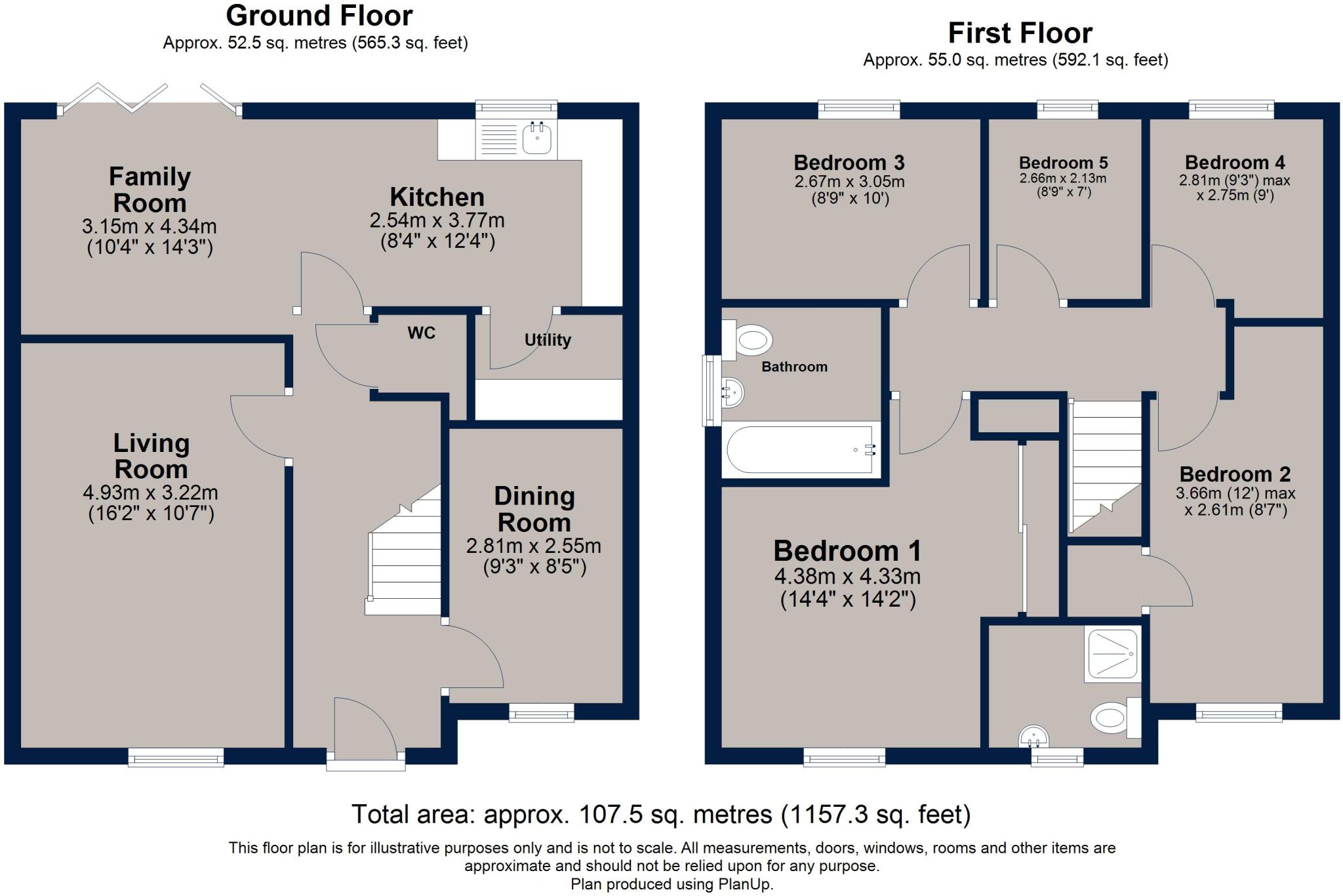 Off St Christophers Drive, Oundle, Northamptonshire, PE8 floorplan