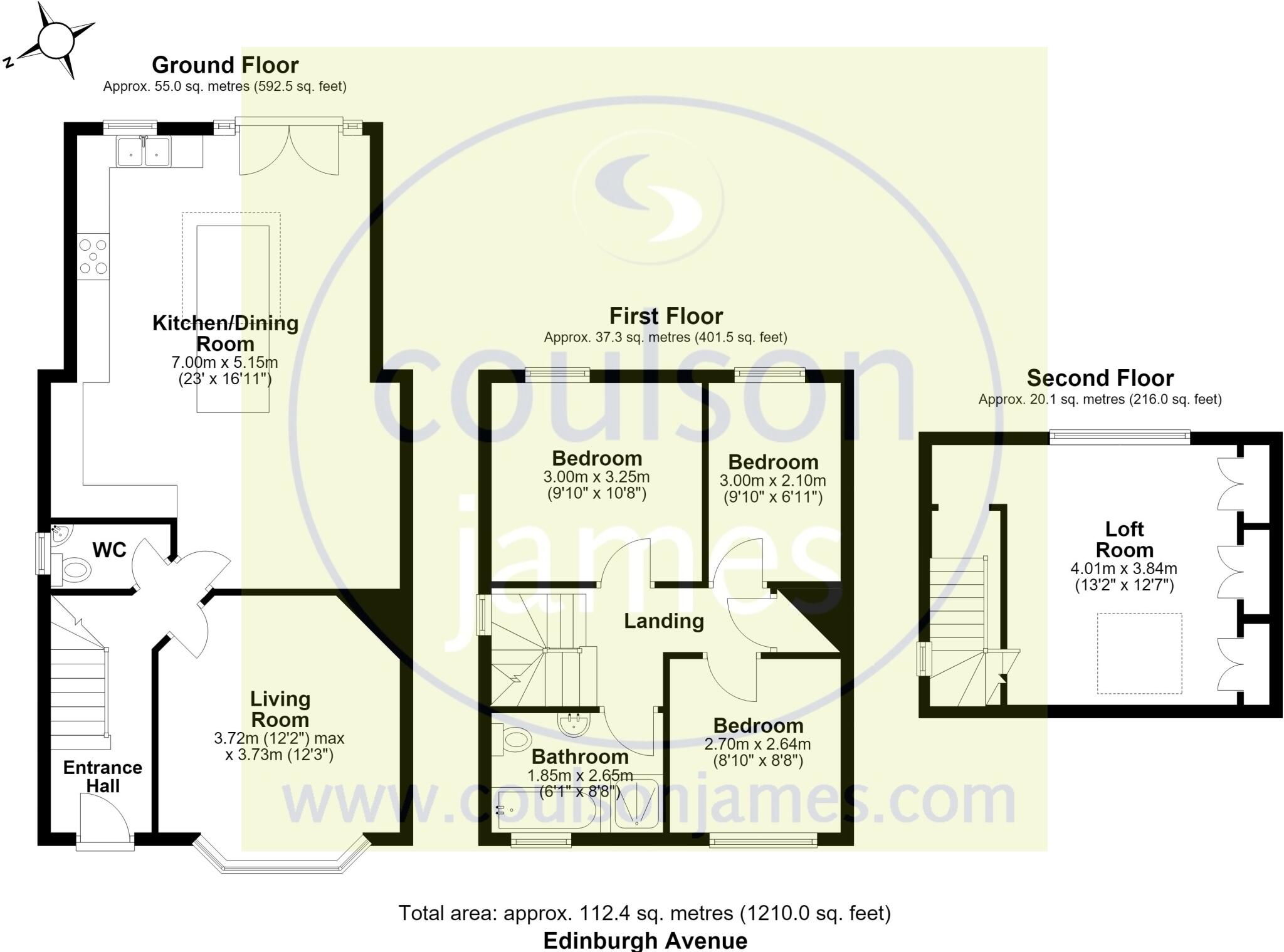 Edinburgh Avenue, Leigh on Sea floorplan