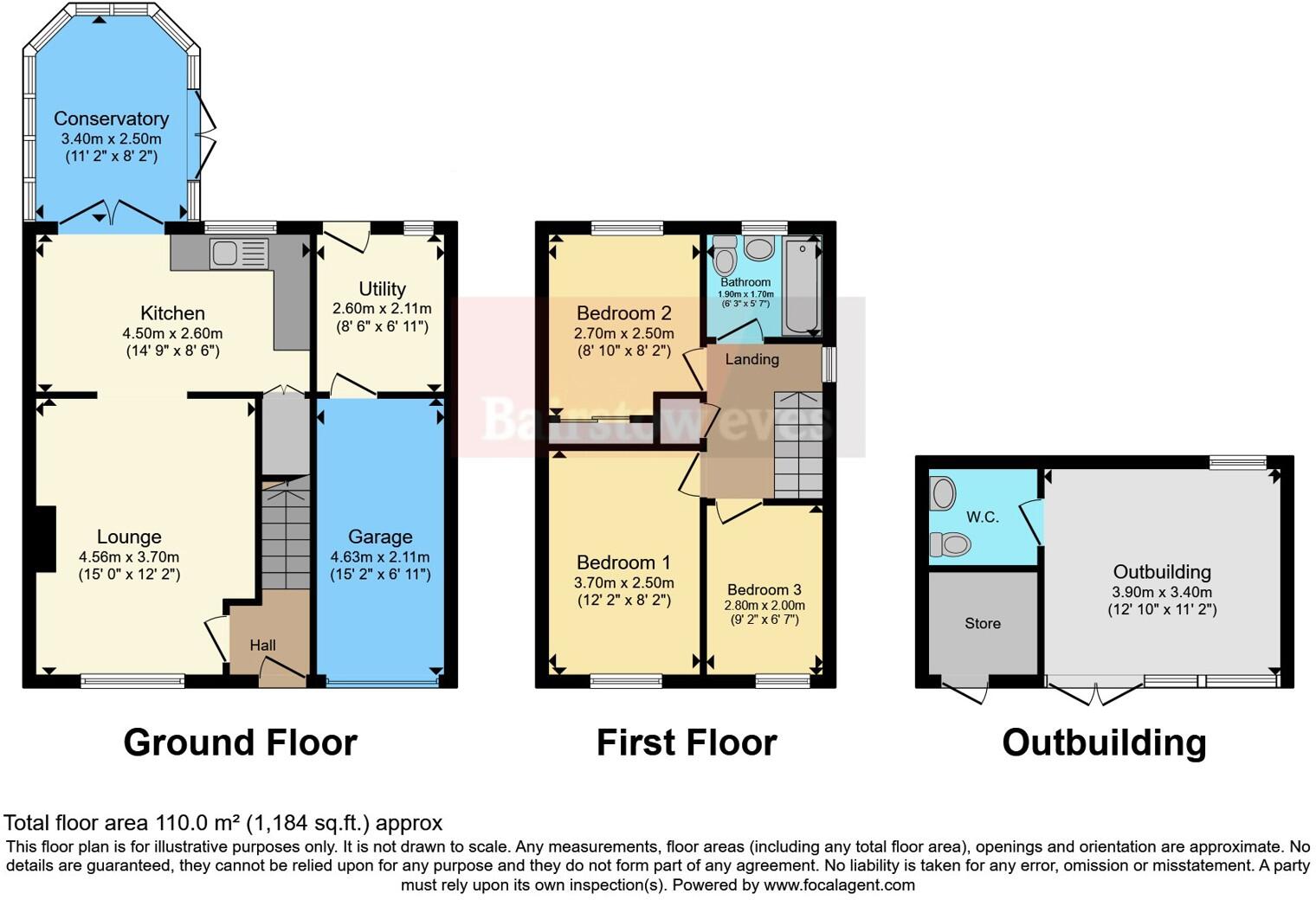 Longacres, Cannock, Staffordshire, WS12 floorplan