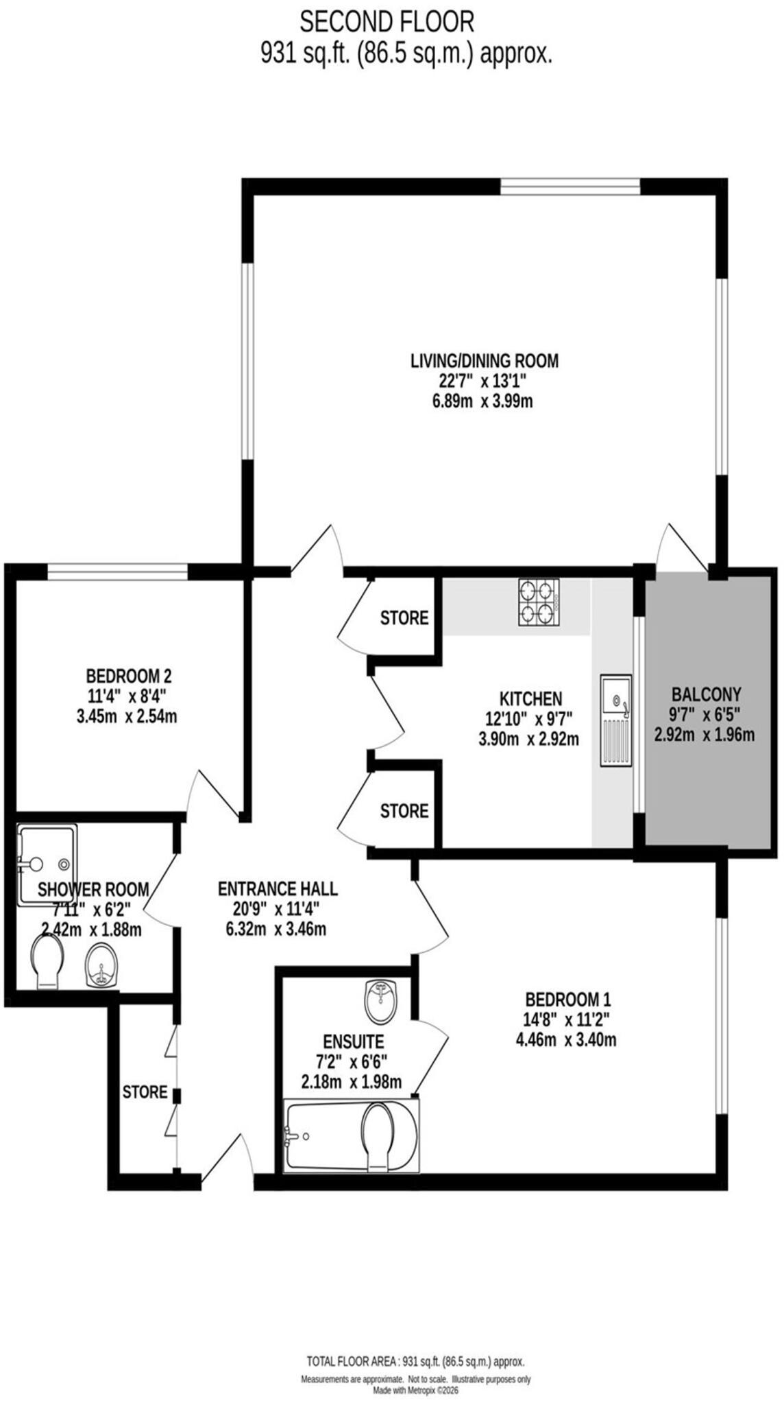 Spath Road, Barfield House, M20 floorplan