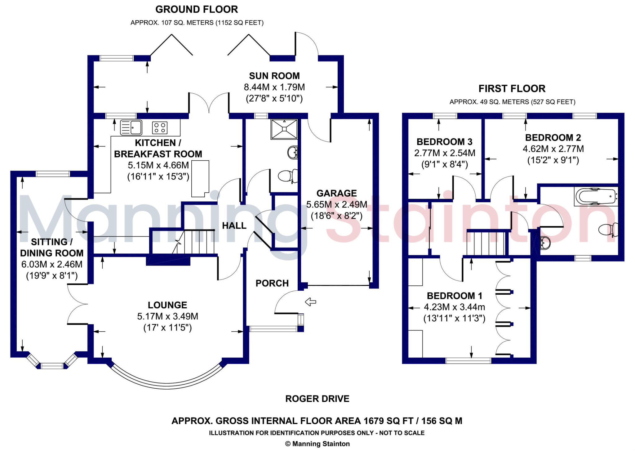 Roger Drive, Wakefield, West Yorkshire floorplan