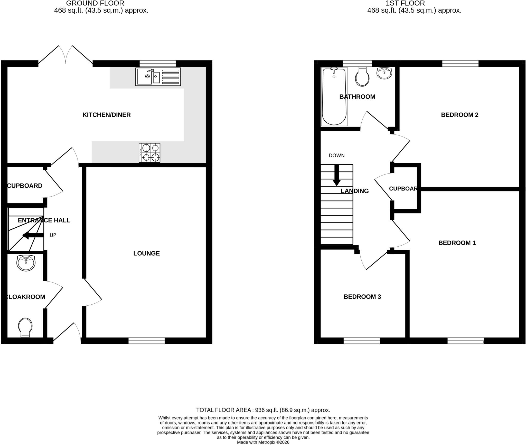 Fisher Court, Chard, Somerset, TA20 floorplan