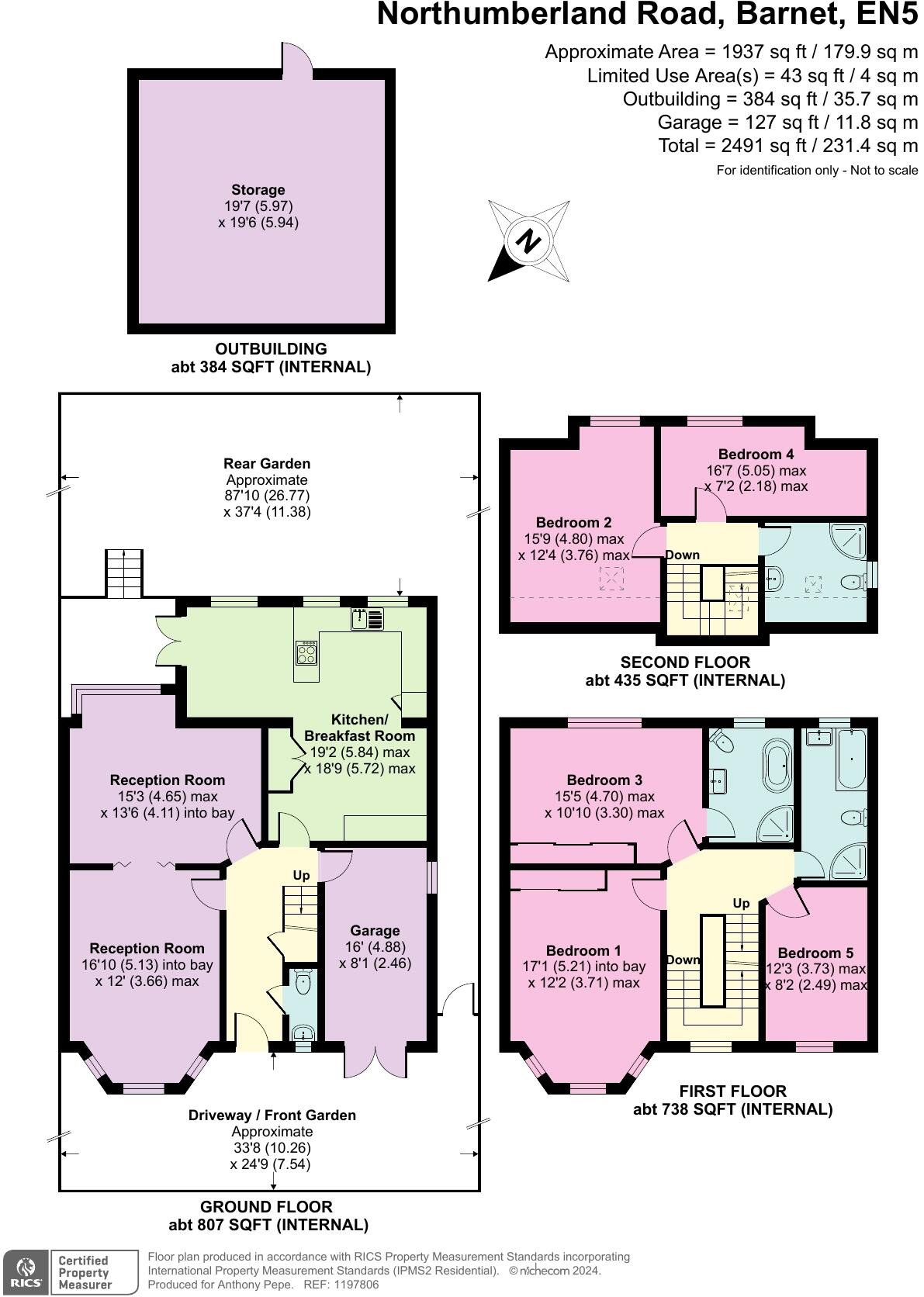 Northumberland Road, New Barnet, Barnet, EN5 floorplan
