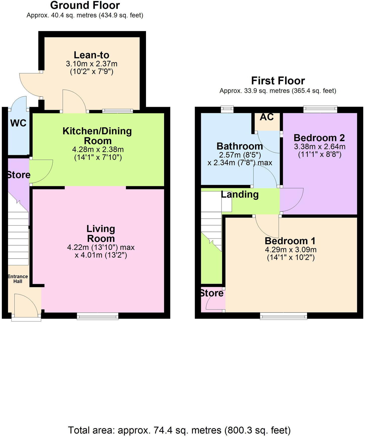 13 Oak Road, Kettering NN15 floorplan