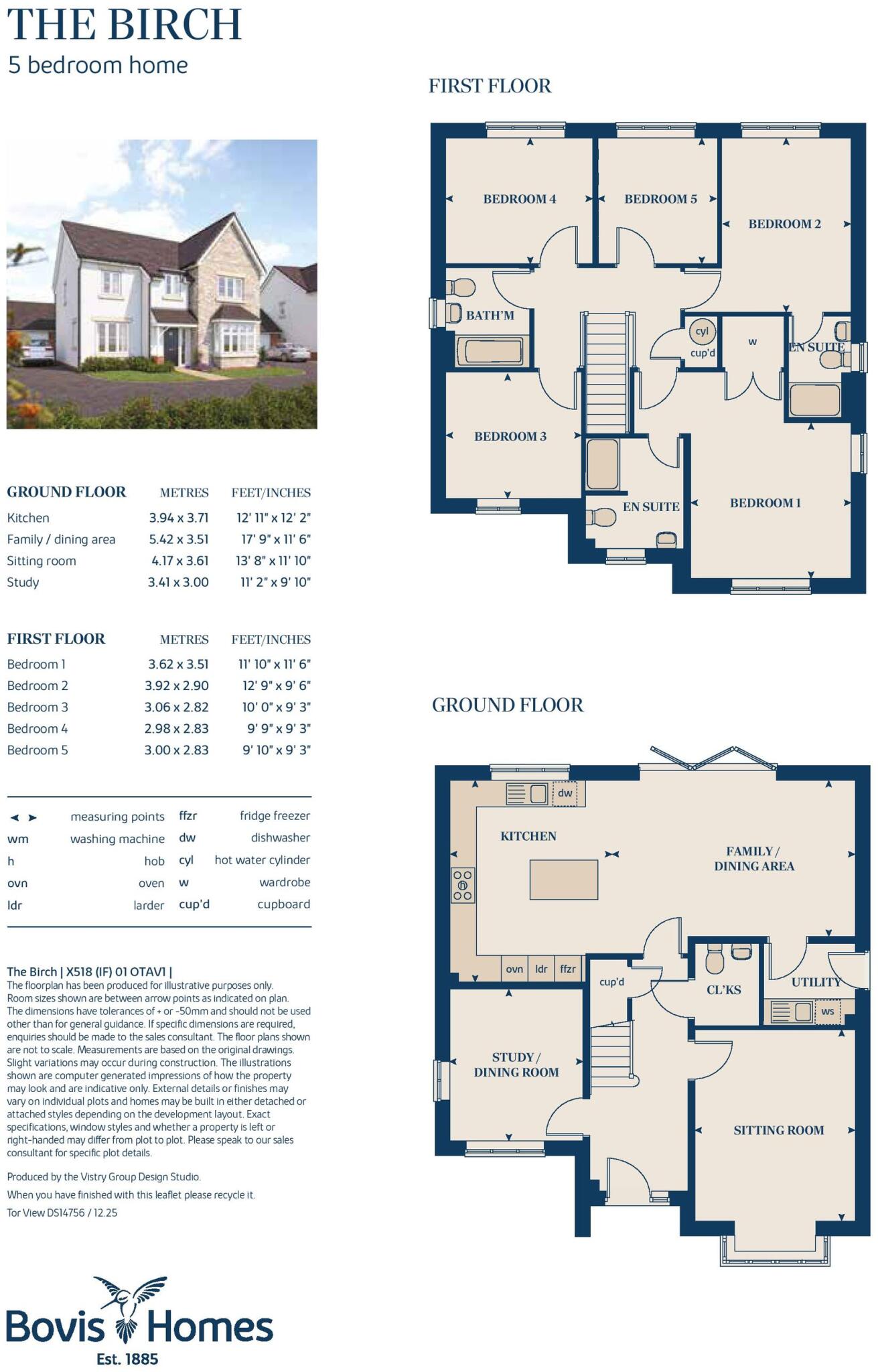 Plot 229 The Birch, Tor View, Tavistock PL19 8FY floorplan