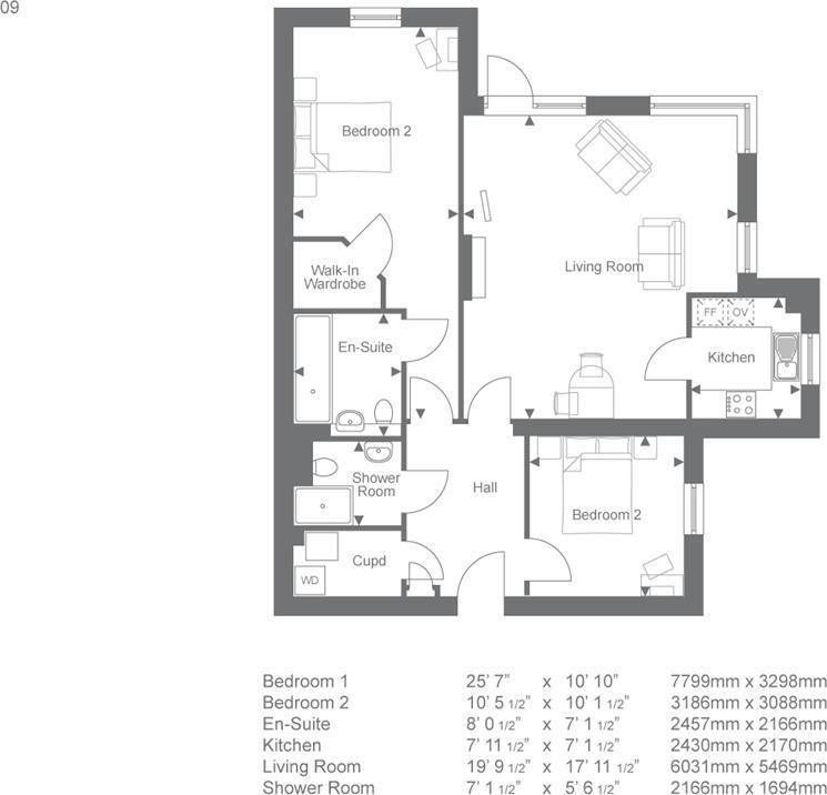 Lock House - Retirement Living - Mccarthy Stone floorplan