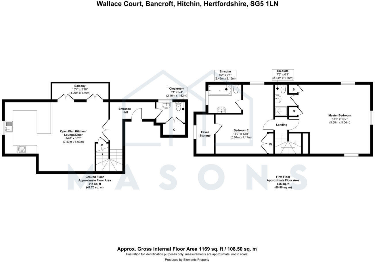 Wallace Court, Bancroft, Hitchin, Hertfordshire, SG5 1LN floorplan