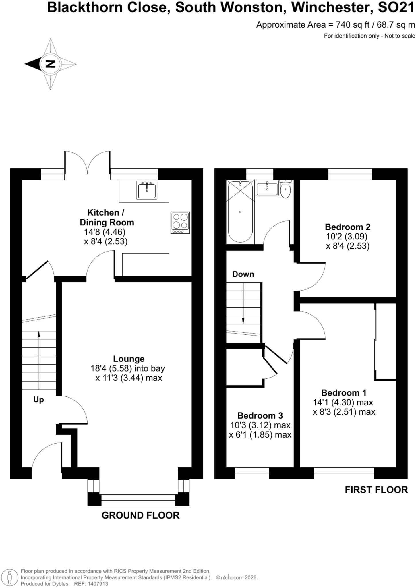 Blackthorn Close, South Wonston, SO21 floorplan