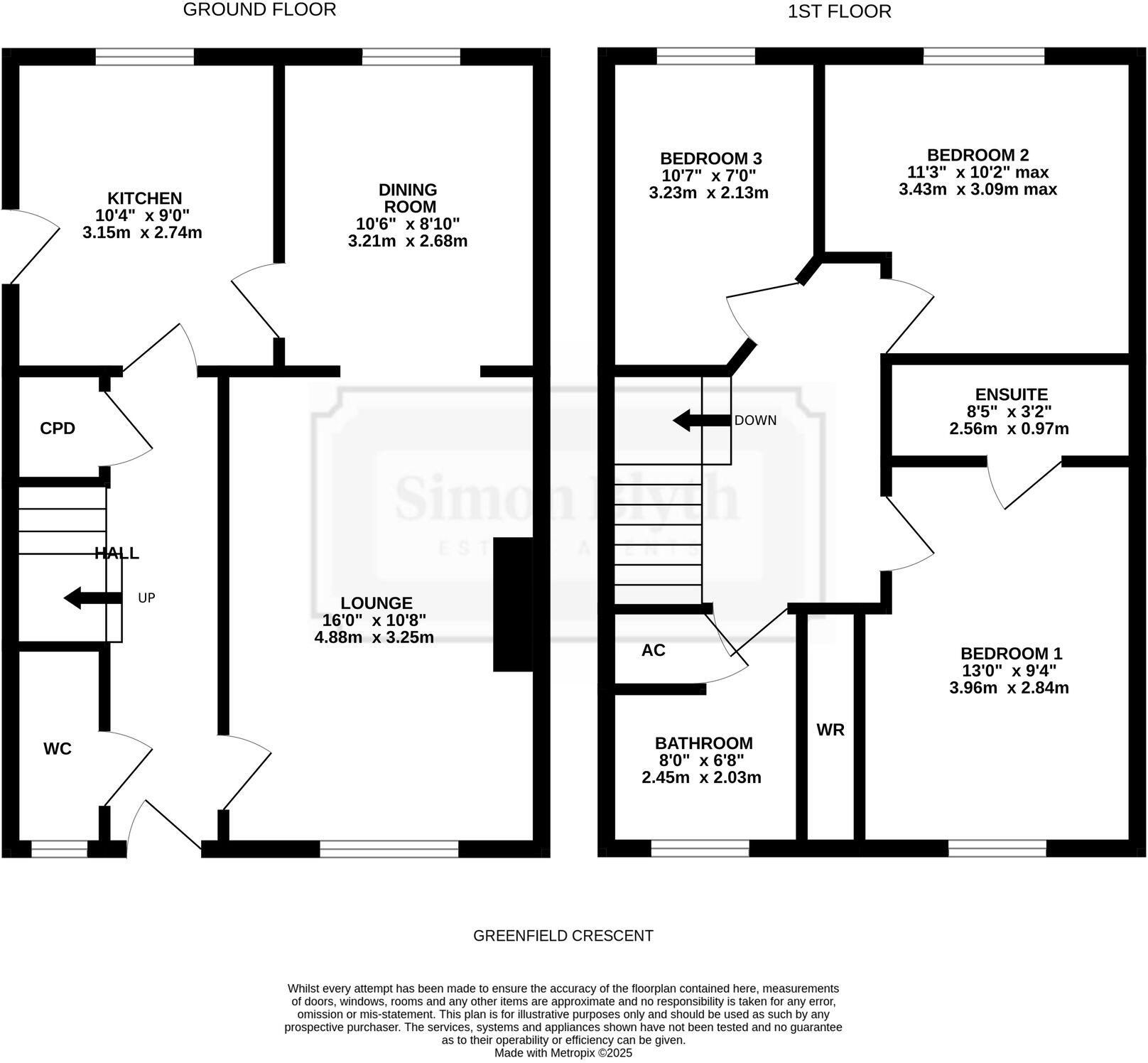 Greenfield Crescent, Grange Moor, WF4 floorplan