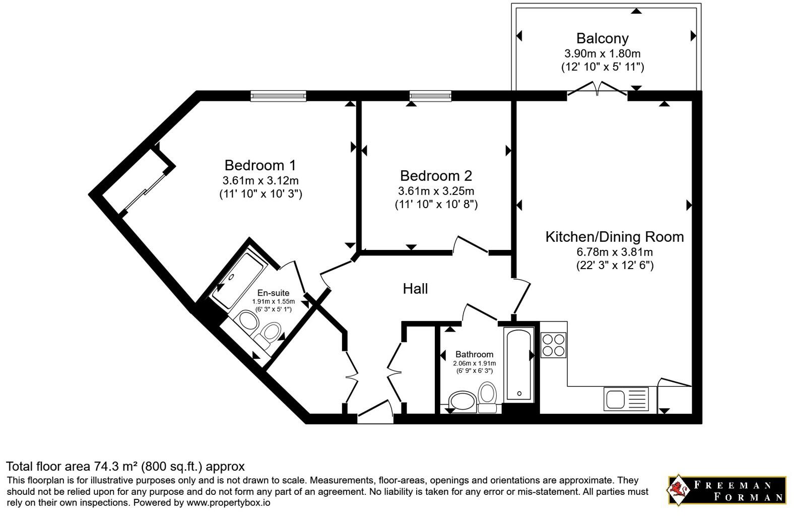 Salomons Grove, Southborough, Tunbridge Wells, Kent, TN4 floorplan