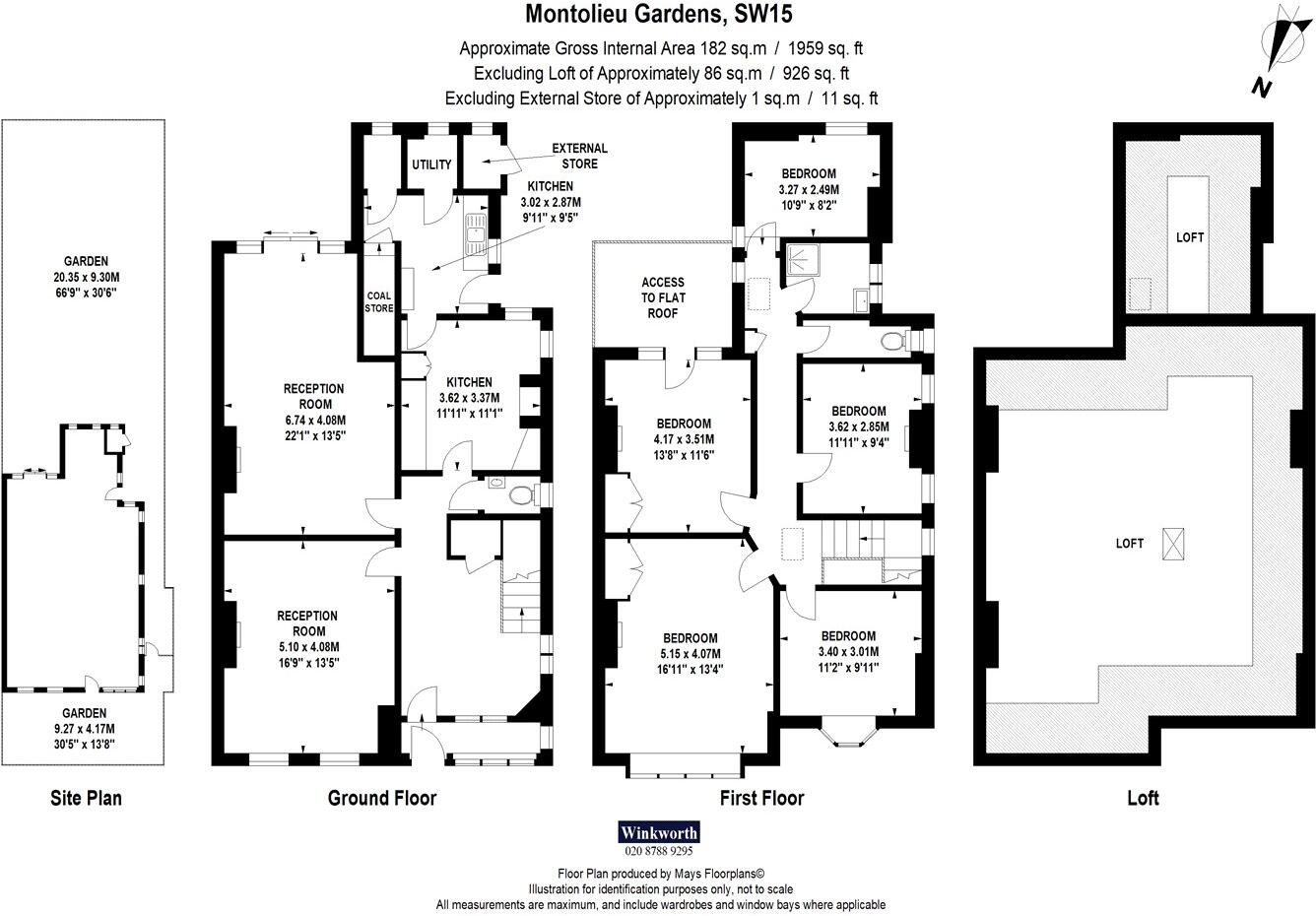 Montolieu Gardens, London, SW15 floorplan
