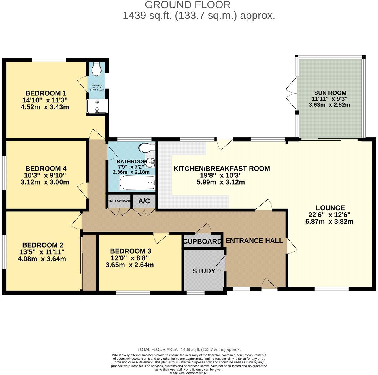 The Pines, Holywell Row, Bury St. Edmunds, Suffolk, IP28 floorplan