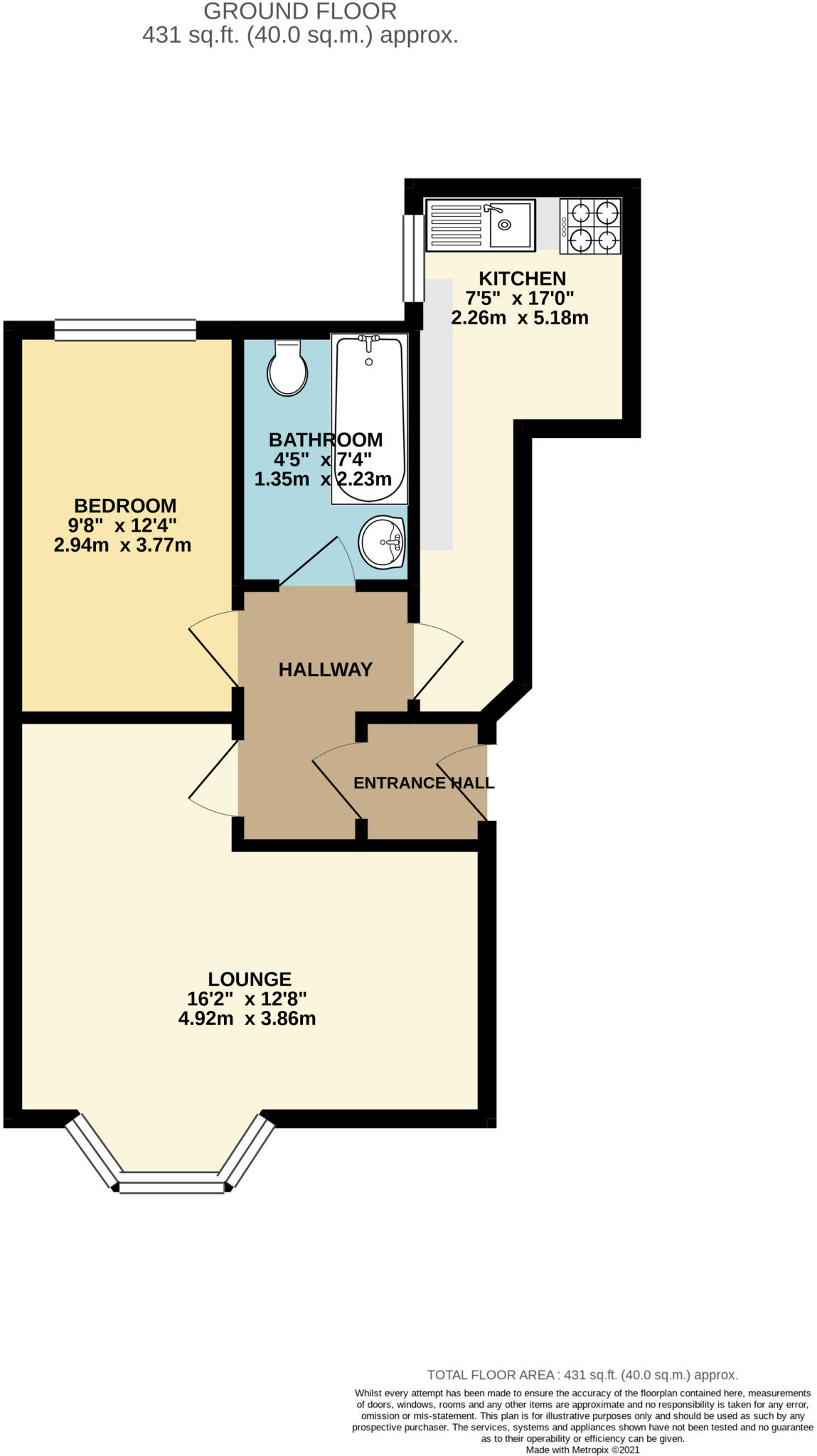Valley Bridge Parade, Scarborough, North Yorkshire, YO11 floorplan