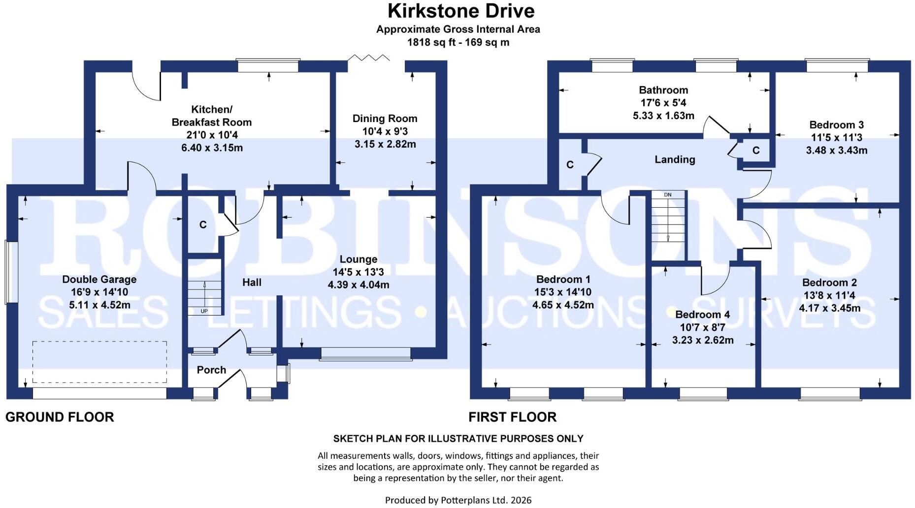 Kirkstone Drive, Carrville, Durham floorplan