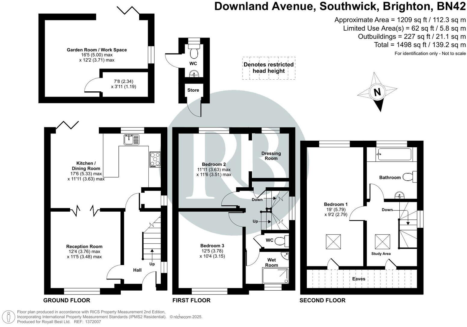 Downland Avenue, Southwick, Brighton, BN42 4RG floorplan