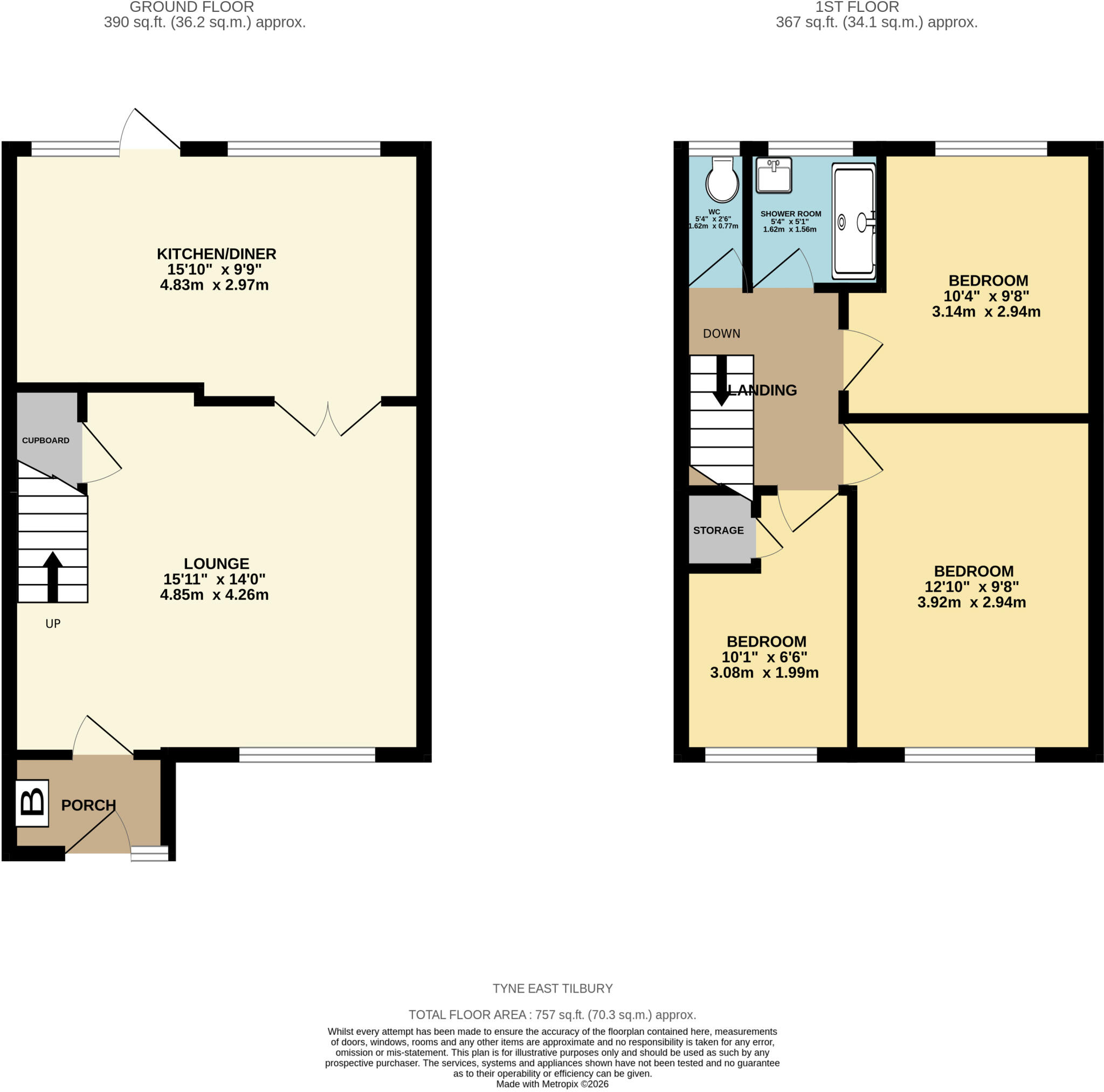 Tyne East Tilbury, Essex, RM18 floorplan