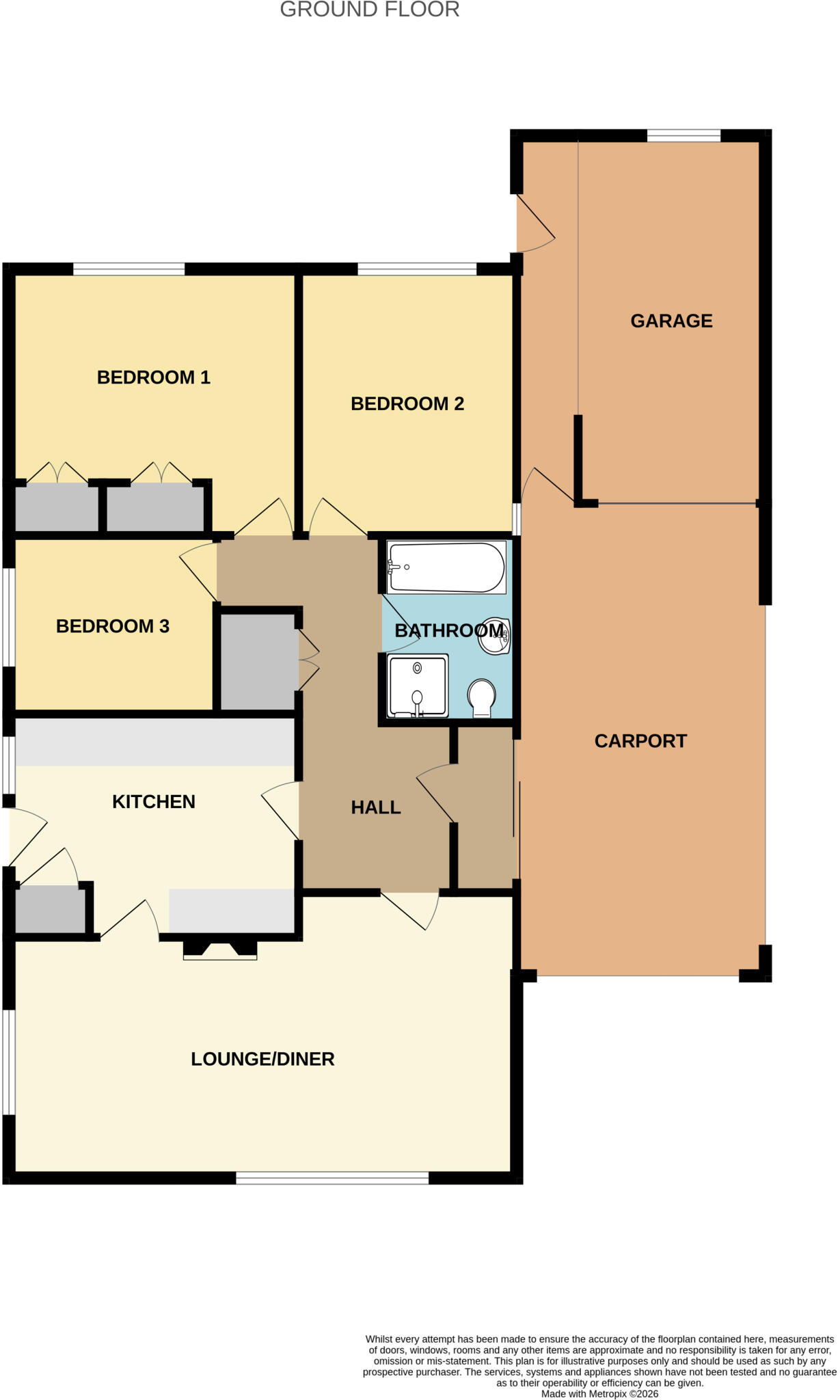 Brent Road, Burnham On Sea, Somerset, TA8 floorplan