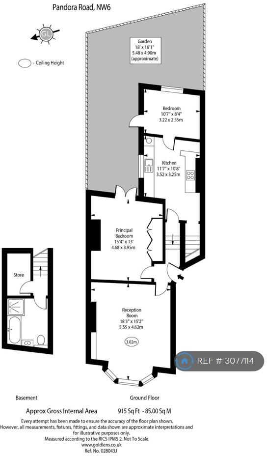 Pandora Road, London, NW6 floorplan