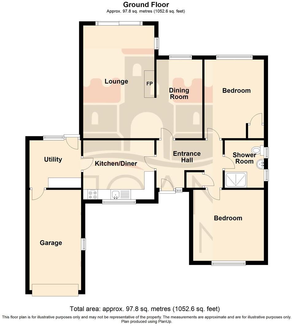 Tros Yr Afon, Llangoed floorplan