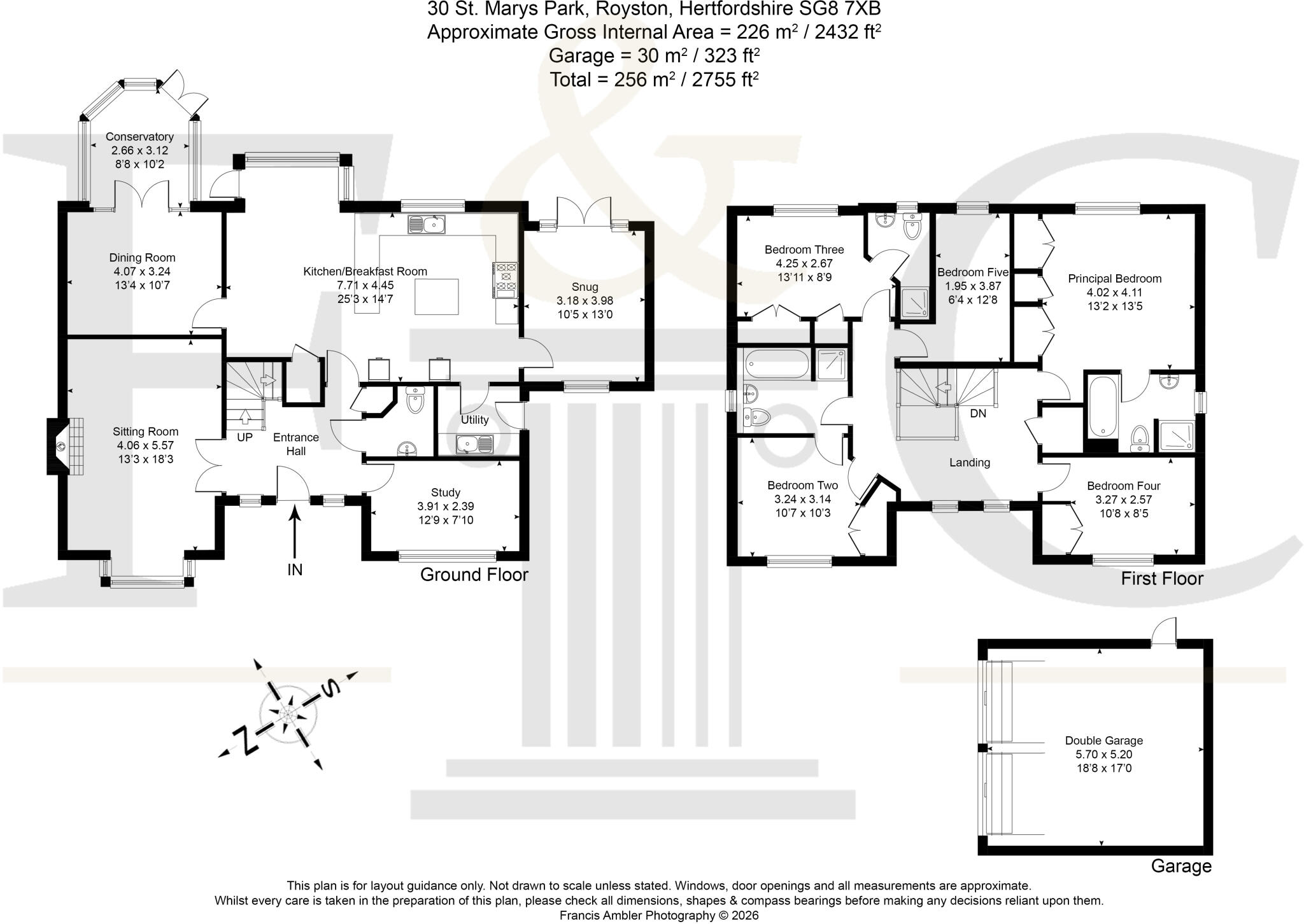 St. Marys Park, Royston, Hertfordshire, SG8 floorplan