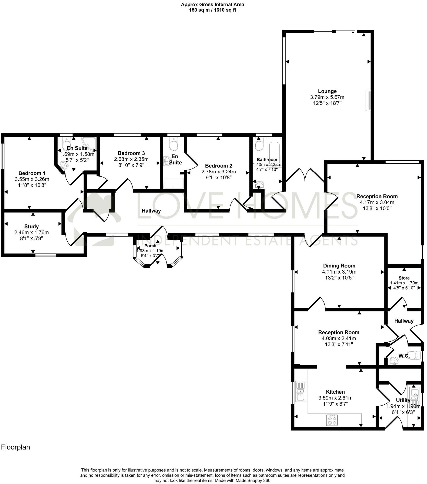 Hall Coppice, The Avenue, Preston floorplan
