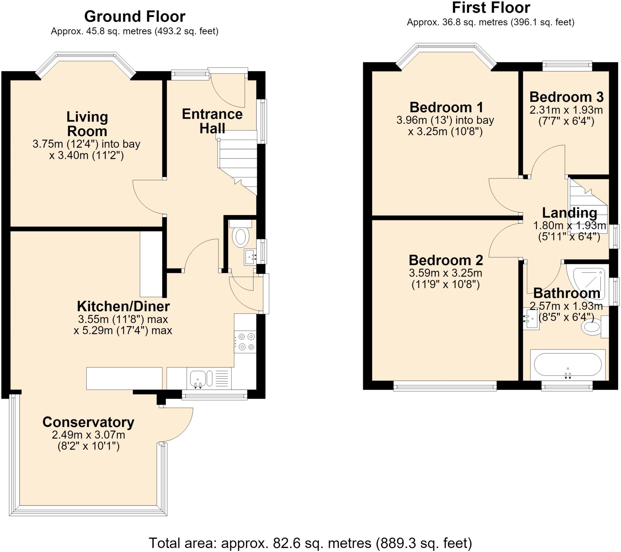 Beech Road, Sale, Trafford floorplan