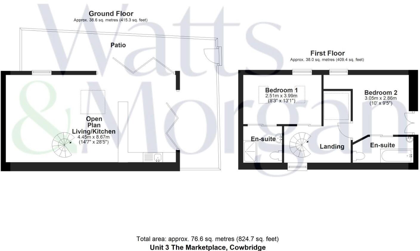 3 The Market Place, 66 High Street, Cowbridge, Vale of Glamorgan, CF71 floorplan