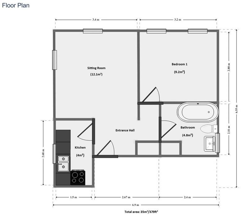 Flat 3, Elliott Court, Telegraph Street, Shipston-On-Stour, CV36 floorplan