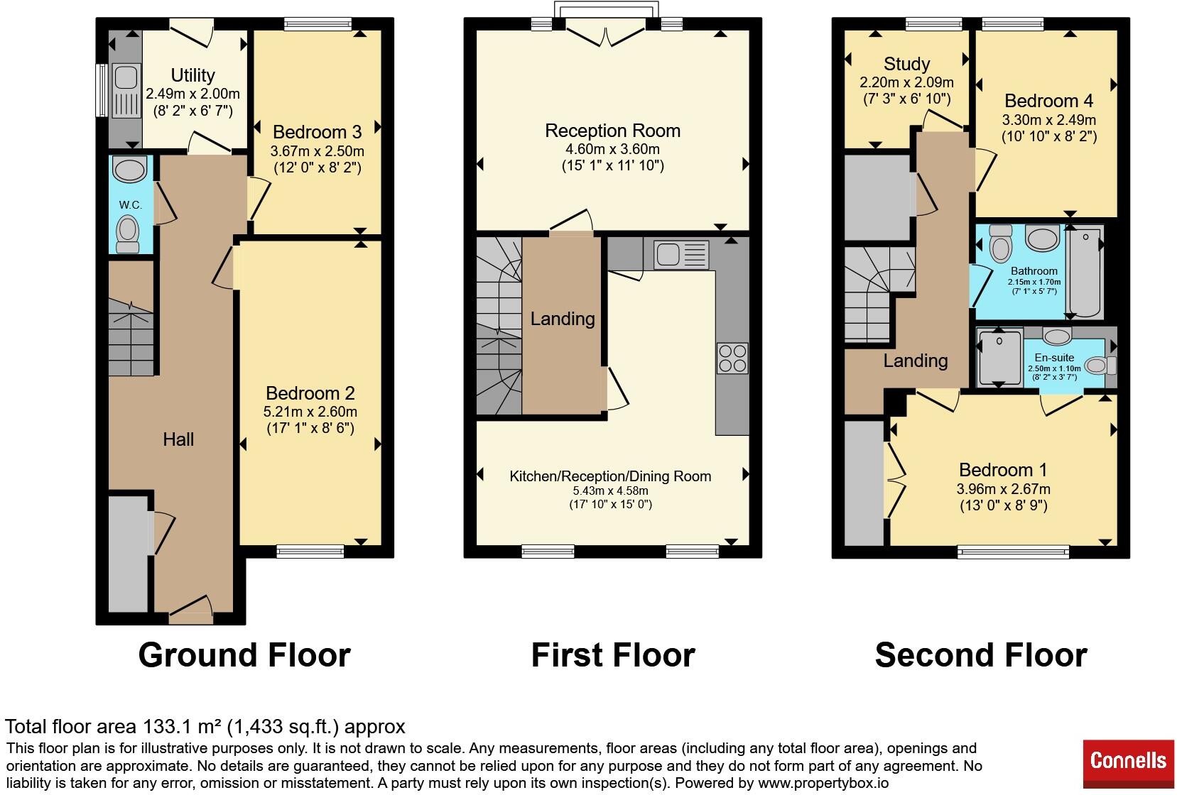 Three Valleys Way, BUSHEY floorplan