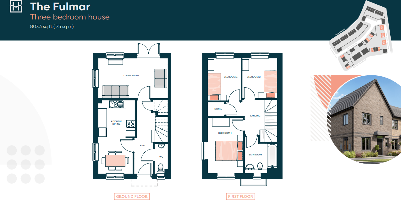 Heathcote Crescent, Alconbury Weald, Cambridgeshire floorplan