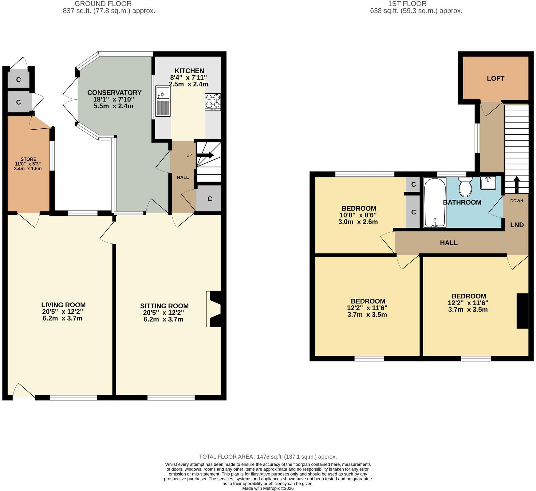 Main Road, Hallow, WR2 floorplan
